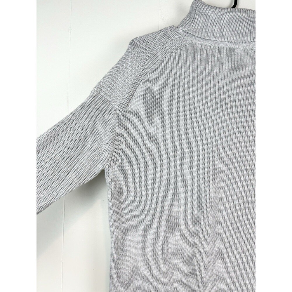 J Crew Women's Sweater Cashmere Cotton Grey Neutral Luxury Minimalist Sz Small - Picture 9 of 10